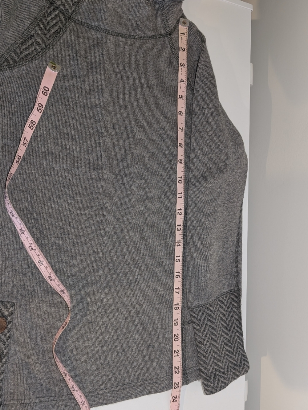 Gray Prana Lucia Cowl Neck Sweater - Picture 8 of 9
